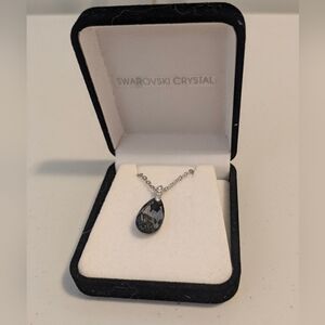Y2K Swarovski Crystal Teardrop Pendant